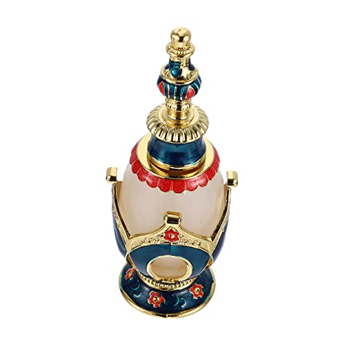 minkissy Vintage Parfümflasche Aus Fassungsvermögen Dekorativ Für Damen Leere Flasche Aus Und Orientalischer Retro-stil Geeignet Für Ätherische Öle Und Düfte von minkissy