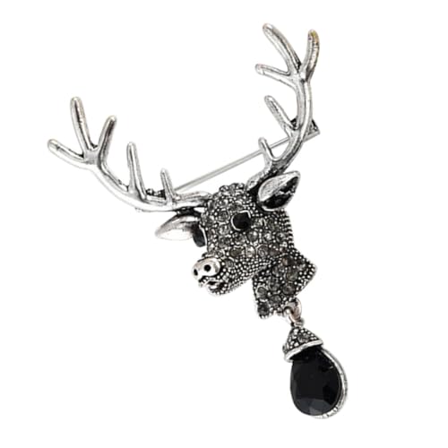 minkissy Retro Hirschbrosche für Damen Metall Anstecknadel mit Tierdesign Vielseitige Kleidungsschmuck für Schals Hüte und Outfits von minkissy