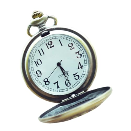 minkissy Vintage Taschenuhr Dekorative Uhr Für Erwachsene Retro Taschenuhr Mit Schutzabdeckung Und Präzisem von minkissy
