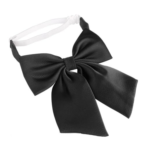 minkissy Vorgebundene Fliege Für Herren Aus Mikrofaser Mit Verstellbarem Riemen Schwarze Bowknot-fliege Für Business Und Formelle Anlässe von minkissy