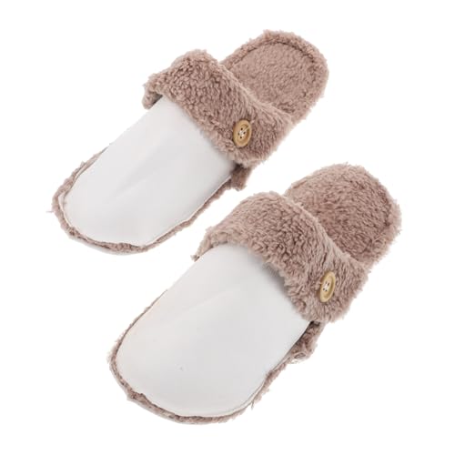 minkissy Warme Einlegesohlen mit Plüschfutter Herausnehmbare Winter Shoe Pads Atmungsaktive Baumwoll einlagen für Hausschuhe Clogs und Stiefel Rutschfest für Damen Kaltes Wetter Drinnen von minkissy