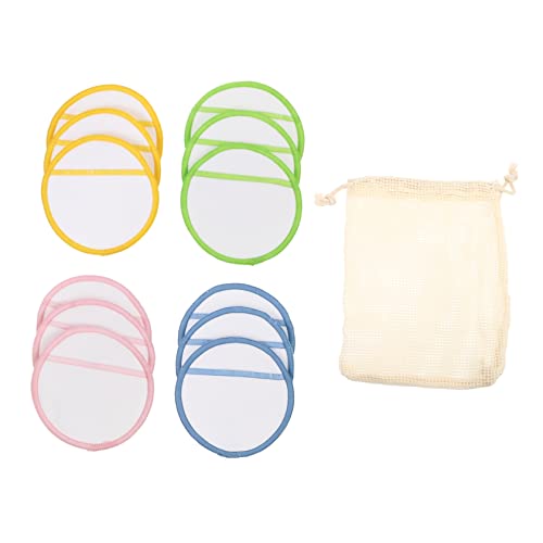 minkissy Waschbare Gesichtsreinigungspuffs Aus Baumwolle Wiederverwendbare Make-up-entferner-pads Zur Kosmetikentfernung Mit Tasche von minkissy