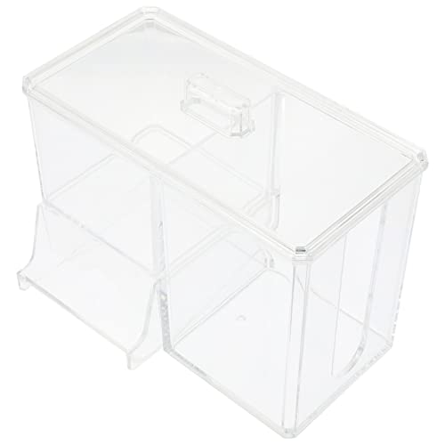 minkissy -aufbewahrungsbox Für Wattepads Fächer Make-up Schwamm Organizer Transparenter Kosmetik-behälter Für Schminktisch Für Pflegeprodukte Und Zubehör von minkissy