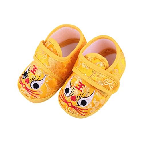 minkissy Weiche Atmungsaktive Laufschuhe mit Niedlichem Tigerkopf Motiv Warm und Rutschfest Gemütliche Babyschuhe für Monate als von minkissy
