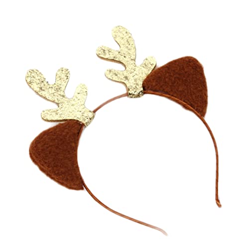 Weihnachtshaarbänder Haarreifen Stirnbänder Für Mädchen Rentierhaar-accessoires Weihnachtliches Haar-accessoire Geweih Haarspangen Urlaub Haarspangen Kind Gaze-rock Stirnband von minkissy