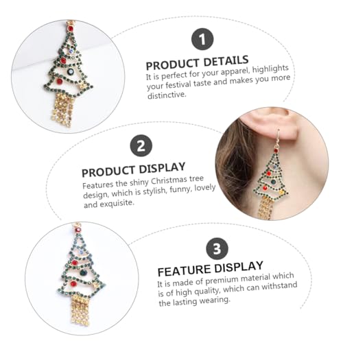 minkissy Weihnachtliche Ohrhänger Weihnachtsbaum Design Party Ohrschmuck Damen Modisch Langlebig Geschenkidee für Festliche Anlässe und Besondere minkissy Weihnachtliche Ohrhänger Weihnachtsbaum Design Party Ohrschmuck Damen Modisch Langlebig Geschenkidee für Festliche Anlässe und Besondere von minkissy