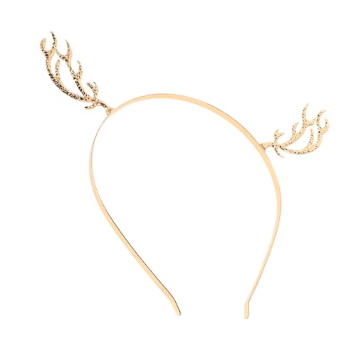 minkissy Weihnachts-haarreif Mit Und Geweih-design Für Festlichkeiten Und Strapazierfähigem Metall Leicht Und Zu Tragen von minkissy