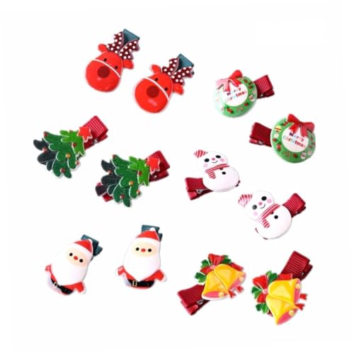 minkissy Weihnachts Haarspangen Für Bunte Haarclips Für Babys Und Kleinkinder Im Gemischten Stil Perfekt Für Festliche Anlässe Und Feiertage von minkissy