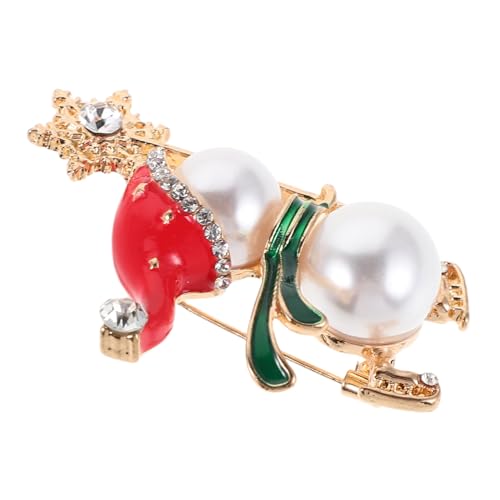 minkissy Weihnachts Schneemann Brosche Modeschmuck Broschen Vintage Brosche Anstecknadel Aus Legierung Broschen Schmuck Kleidungszubehör Vintage Kristallbrosche Schalklammern von minkissy