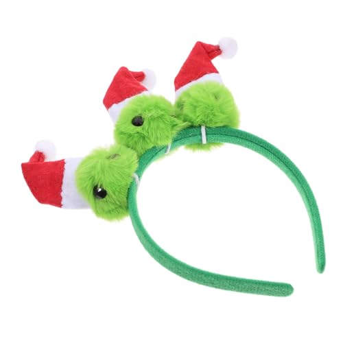 minkissy Weihnachtsmütze Haarreif Teiliges Xmas Stirnband mit Elf Mütze Leichter Bequemer Haarschmuck für Weihnachtsfeiern Festliche Party Dekoration Vielseitiges Accessoire von minkissy