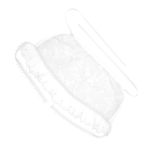 minkissy Weiße Spitzenkopfbedeckung Für Damen Haartuch Für Und Fotoshootings Für Brautjungfern Und Festliche Anlässe von minkissy