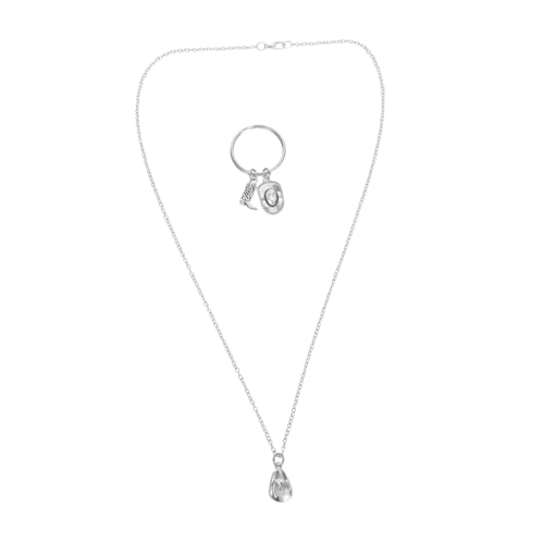 minkissy Western Cowgirl Keychain und Halskette Set Metall Schlüsselanhänger und Taschenanhänger mit Cowboyhut und Stiefel Charms für Damen Robustes Langlebiges Design von minkissy