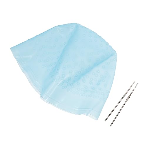 minkissy Wiederverwendbarer Haarfärbekappen Aus Silikon Haarfärbekappen Häkelnadeln Zum Einfachen Färben Von Haaren von minkissy