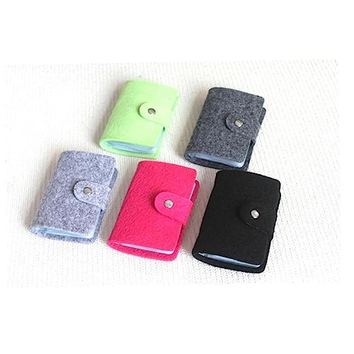 minkissy Wollfilz Kreditkartenetui Fächer Multifunktionale Geldbörse für Reisepass Id Karten Münzen Leicht Kompakt für Reisen von minkissy