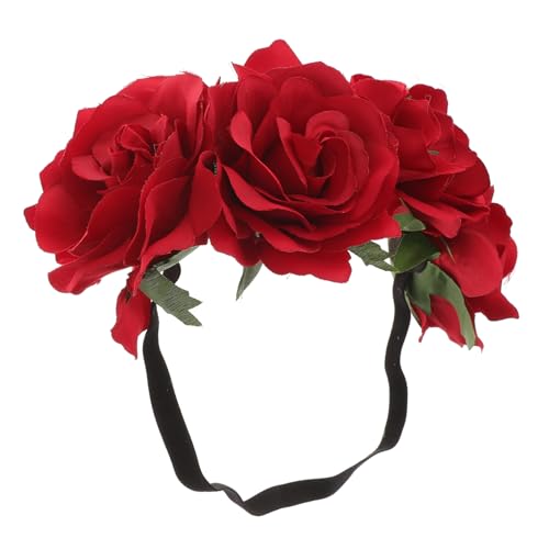 minkissy flower headwear christmas flower headband pinecone headpiece women headdress pinecone headband berries ribbon headpiece berry flower christmas flower crown Accessories bride hair von minkissy