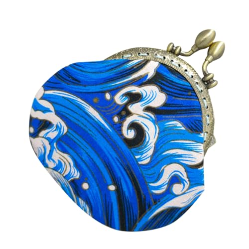 minkissy kleine Tasche für die Handtasche Mini Geldbeutel Münze Damen Geldbörse Kleines Schminktäschchen für die Handtasche Portemonnaie Geldbörse für Frauen Baumwolle von minkissy