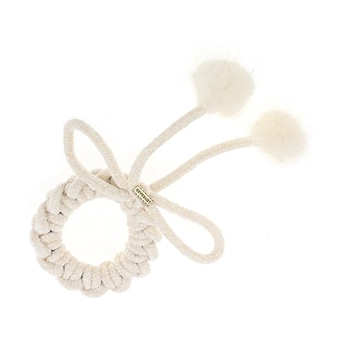 minkissy plush autumn winter hair tie hair ponytail decorative hair ties hair tie rope ponytail plush hair rope ponytail hair rope plush hair tie loop rubber band hair knot girl Hairball von minkissy