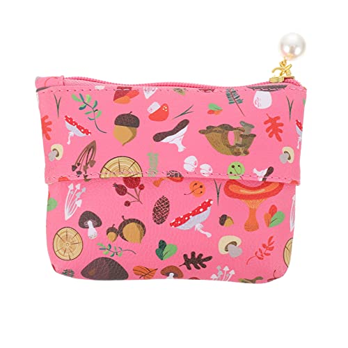 minkissy Kleiner Kosmetik-Organizer Für Praktischer Geldbeutel Für Münzen Lippenstift Schlüssel Und Leicht Und Tragbar Für Unterwegs Mushroom von minkissy