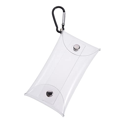 minkissy Klarer Münzbeutel Für Frauen Tragbare Aufbewahrung Für Lippenstift Münzen Schlüssel Kopfhörer Bildschirmfreundlicher Transparenter Beutel Für Reisen Alltag von minkissy