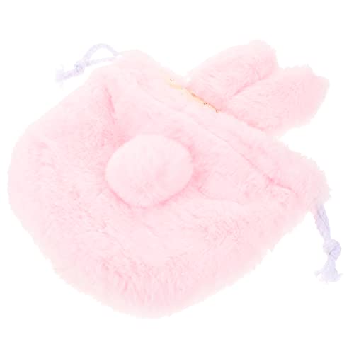 minkissy Plüsch Kosmetik Aufbewahrungstasche Geldbörse Mit Zugband Für Make-up Schmuck Und Kleinteile Praktische Reise-Organizer Für Damen von minkissy