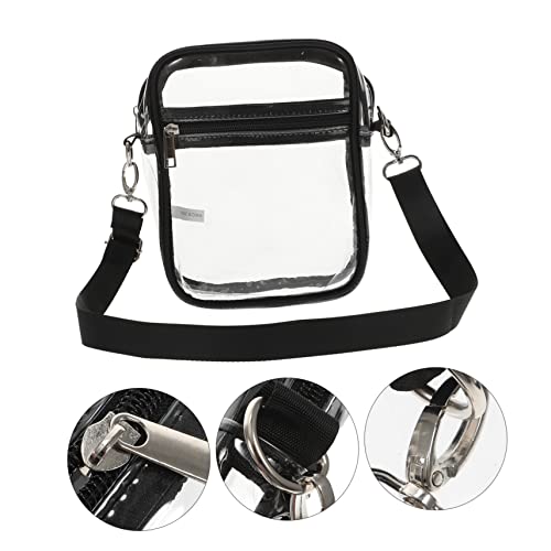 minkissy Transparente Handytasche Mit Reißverschluss Umhängetasche Für Damen Aufbewahrungstasche Für Konzert Leichte Kosmetiktasche Modisches Design Für Reisen Und Alltag von minkissy