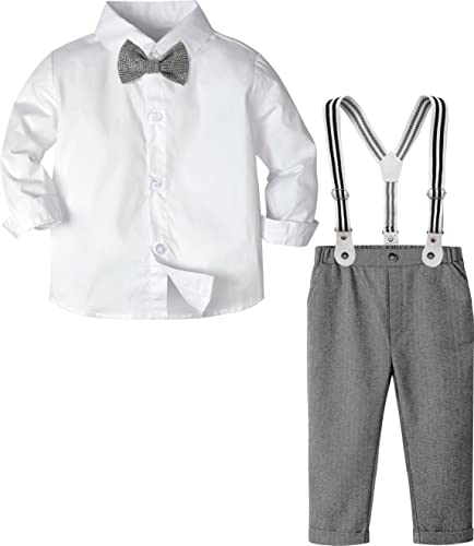 mintgreen Baby Anzug Junge, Kleinkind Taufe Hochzeit Outfits Kleidungsset, Dunkelgrau, 3-4 Jahre, 110 von A&J DESIGN