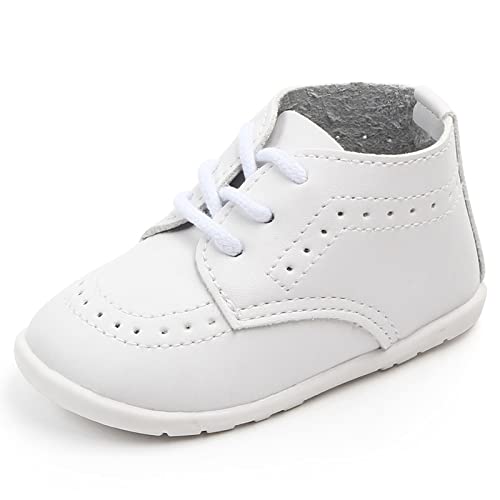 mintgreen Baby Jungen Mädchen Schuhe PU Leder Schuhe Kleinkind Junge erste Walking Schuhe, Weiß, 15-18 Monate, 21 von mintgreen