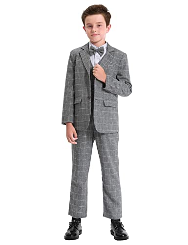 mintgreen Jungen Anzug Blazer Kinder Formal Hochzeit Outfits Gentleman Tuexdo Sätze, Dunkel Grau, 10-11 Jahre, 150 von mintgreen