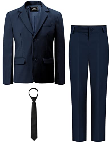 mintgreen Kinderanzug Set Jungen, Hochzeits-Outfit Festlich Formal Pagenkopf Abschlussball Jacke & Hose, Dunkle Marine, 116-122, Tag 6 mintgreen Kinderanzug Set Jungen, Hochzeits-Outfit Festlich Formal Pagenkopf Abschlussball Jacke & Hose, Dunkle Marine, 116-122, Tag 6 von mintgreen