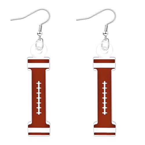 Mintolex Fußball-Anfangsbuchstaben-Ohrringe für Damen und Herren, Acryl, Buchstabe A-Z, baumelnde Ohrringe, personalisierbar, Alphabet, Sportschmuck, Acryl, Kein Edelstein Mintolex Fußball-Anfangsbuchstaben-Ohrringe für Damen und Herren, Acryl, Buchstabe A-Z, baumelnde Ohrringe, personalisierbar, Alphabet, Sportschmuck, Acryl, Kein Edelstein von mintolex