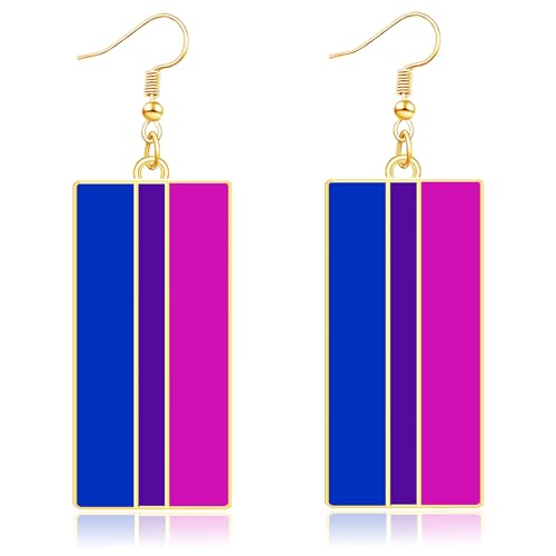 Mintolex Rainbow Pride Ohrringe für Frauen Edelstahl LGBT Ohrringe baumeln Gay Lesben Pride Monat Zubehör, Edelstahl, Kein Edelstein Mintolex Rainbow Pride Ohrringe für Frauen Edelstahl LGBT Ohrringe baumeln Gay Lesben Pride Monat Zubehör, Edelstahl, Kein Edelstein von mintolex