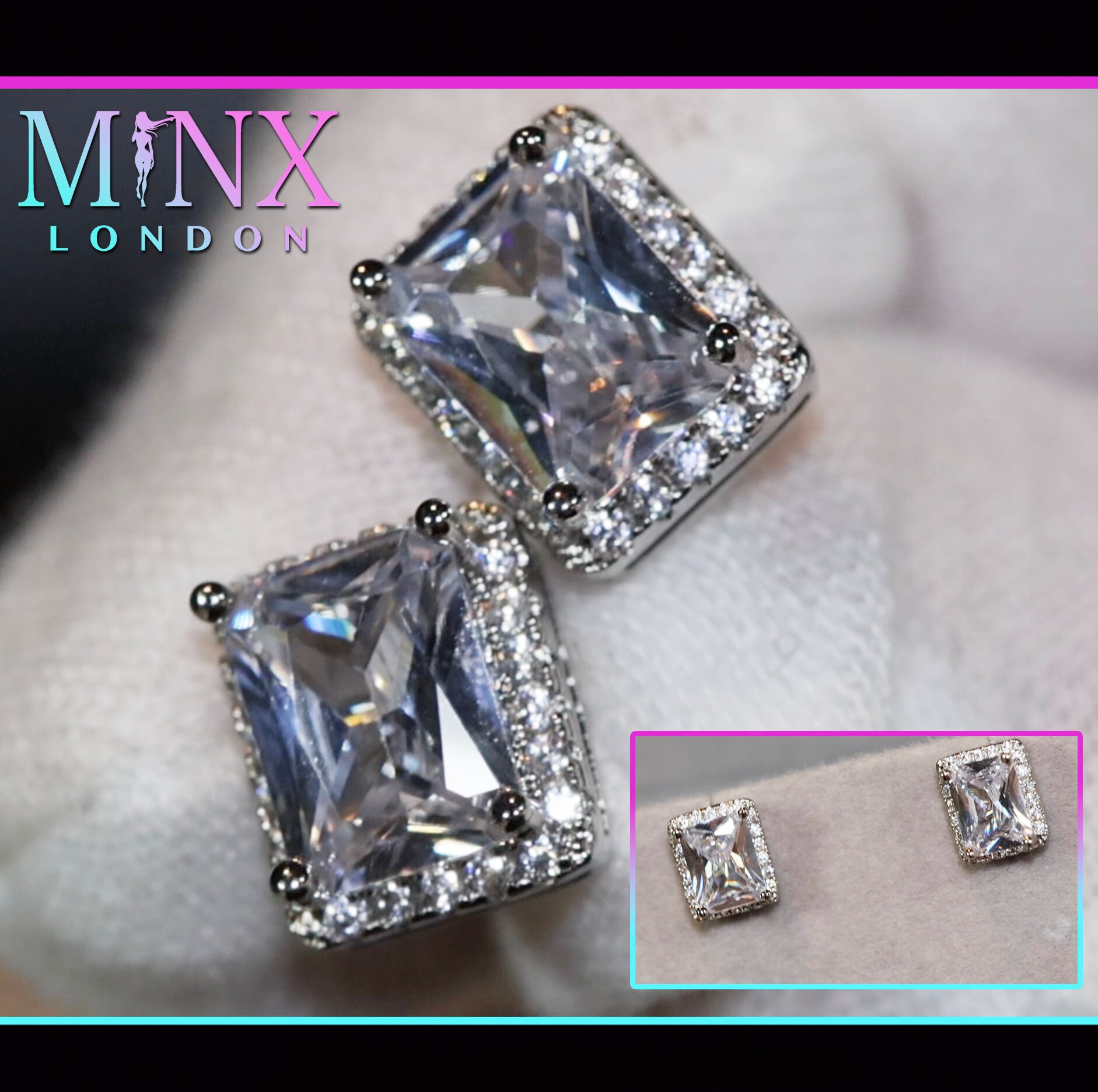 Diamant Ohrringe | Damen Smaragd Ohrstecker Herren von minxlondon007