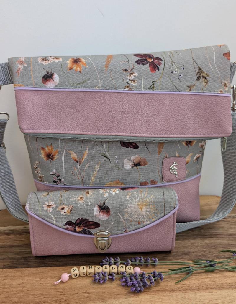 Set Tasche Und Geldbörse von minzeblau