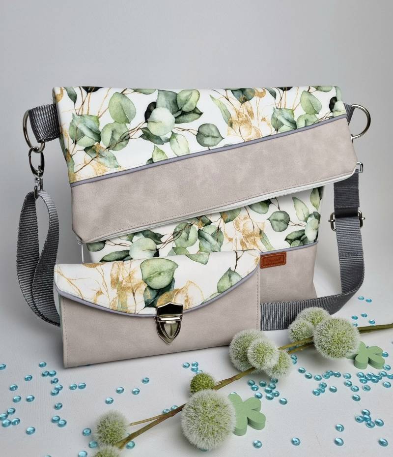 Set Tasche Und Geldbörse von minzeblau