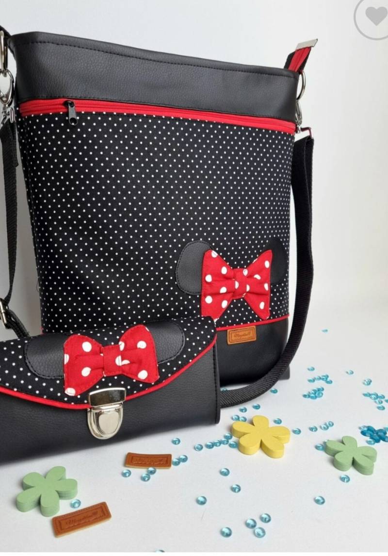 Set Tasche Und Portmanee von minzeblau