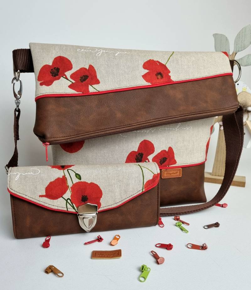 Set Umhängetasche Und Geldbörse von minzeblau