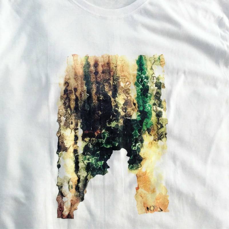 Fenster Weißes T-Shirt Direkter Textildruck Von Der Aquarellmalerei von miritaTshirts