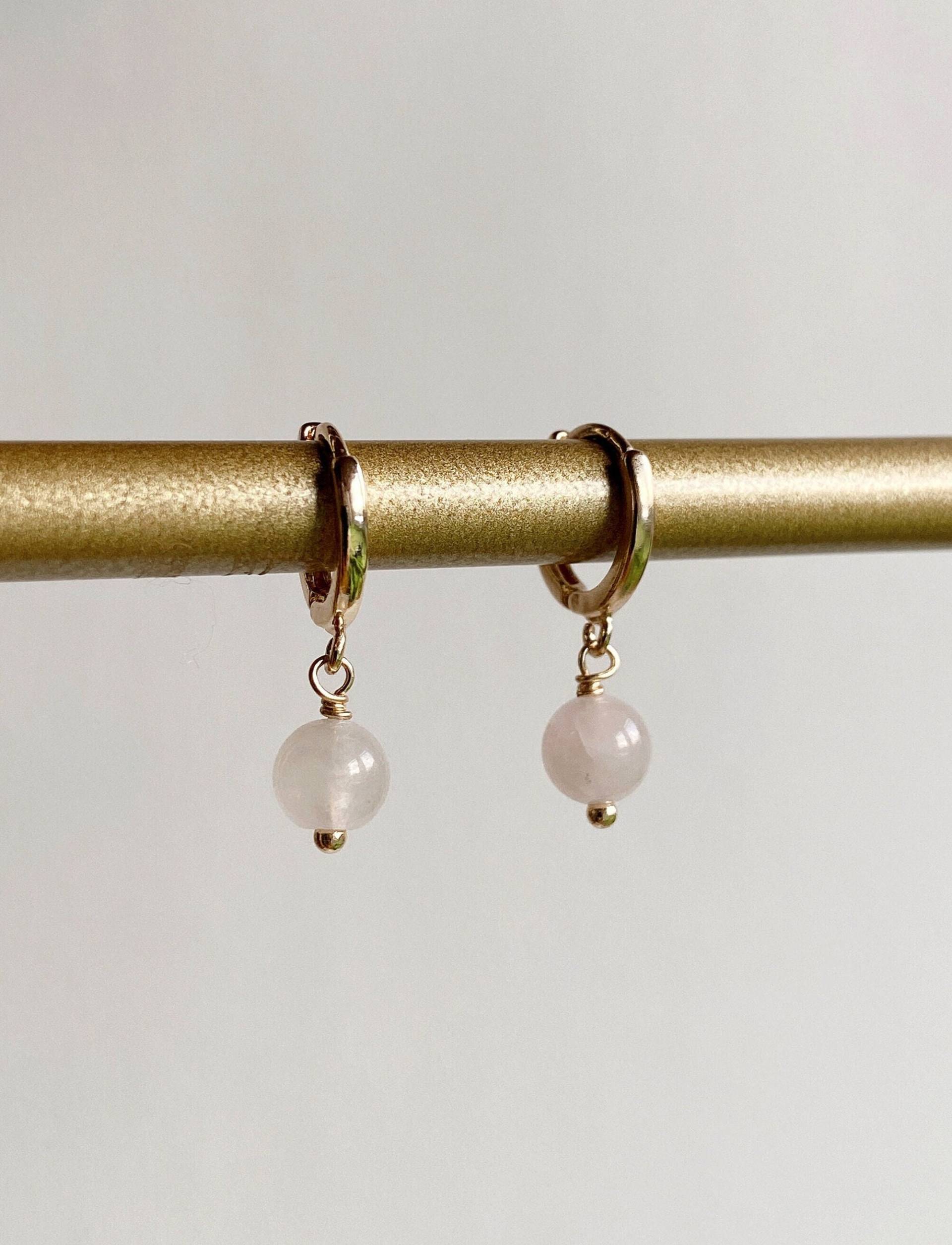 Ohrhänger Josie - Rosenquarz von mirostudiode