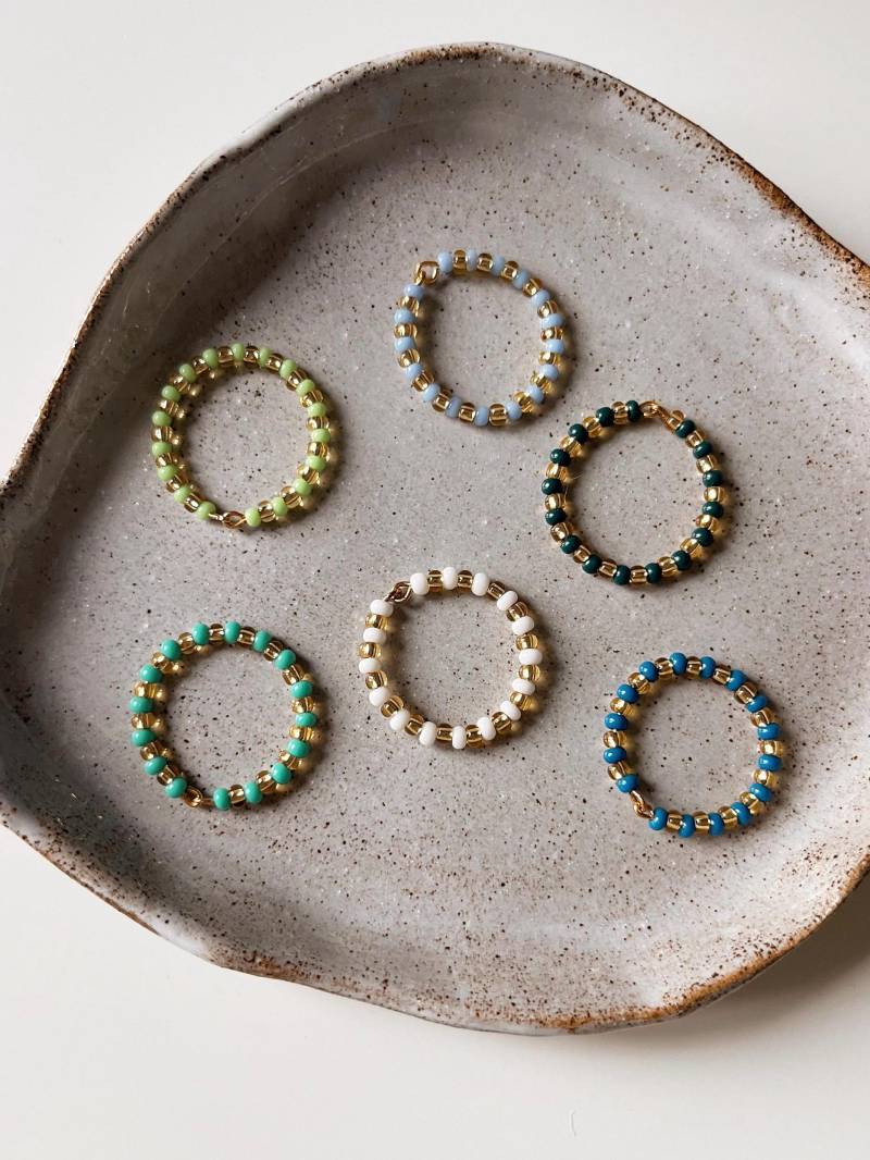 Ring Norah - Perlen Auf Vergoldetem Draht von mirostudiode