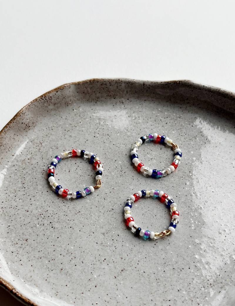 Ring Poppy - Perlen Auf Vergoldetem Draht von mirostudiode