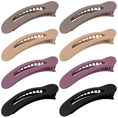 8 Stück Haar-Accessoires: flache Klauen-Clips, Krokodil-Haarspangen, rutschfeste französische Clips, Entenschnabel-Haarspangen für Frauen-Haarstyling und Abteilung 8 Stück Haar-Accessoires: flache Klauen-Clips, Krokodil-Haarspangen, rutschfeste französische Clips, Entenschnabel-Haarspangen für Frauen-Haarstyling und Abteilung von mishdacthgd