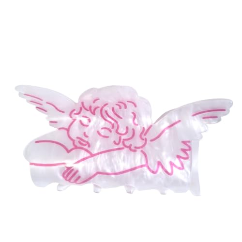 Cartoon-Engel-Haarspange, Acryl-Haarspange, kleine Haarklammer für Damen, 1 Stück (1 Stück) von mishdacthgd