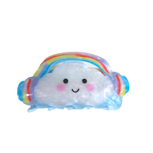 Cartoon-Wolken-Haarspange, Acryl-Haarspange, kleine Haarklammer für Frauen, 1 Stück (1 Stück) von mishdacthgd