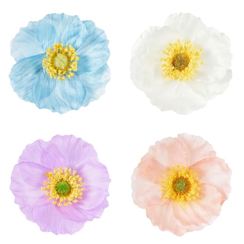 Damen-Haarspangen, künstliche Mohnblumen, Frühlings- und Sommer-Haarnadeln, 4 Stück Damen-Haarspangen, künstliche Mohnblumen, Frühlings- und Sommer-Haarnadeln, 4 Stück von mishdacthgd