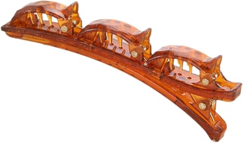 Geflochtene Haarspangen für Frauen, mehrere Haarspangen, Abteil-Clips, Entenschnabel-Haarspangen (Kaffee) von mishdacthgd