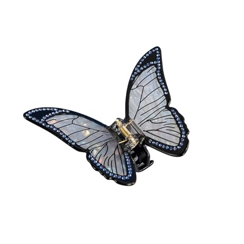 Schmetterlings-Haarspangen, 7,5 cm, niedliche Acetat-Haarspangen, lustige Haarklammern für Damen, Schmetterlings-Haar-Accessoires, 2 Stück Schmetterlings-Haarspangen, 7,5 cm, niedliche Acetat-Haarspangen, lustige Haarklammern für Damen, Schmetterlings-Haar-Accessoires, 2 Stück von mishdacthgd