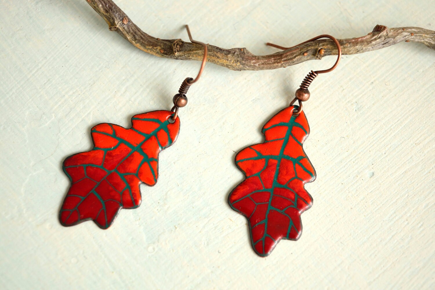 Herbst Eichenblatt, Herbstblätter, Rost, Weinrot, Ohrringe, Blatt Eichenblatt Eiche Schmuck Herbst Eichenblatt, Herbstblätter, Rost, Weinrot, Ohrringe, Blatt Eichenblatt Eiche Schmuck von miskka
