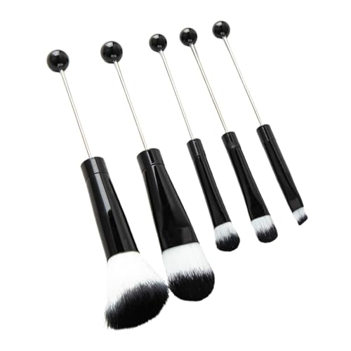5-teiliges Make-up-Pinsel-Set, tragbar, zum Verblenden von Gesichtspudern mit weichen Fasern für Damen von misppro