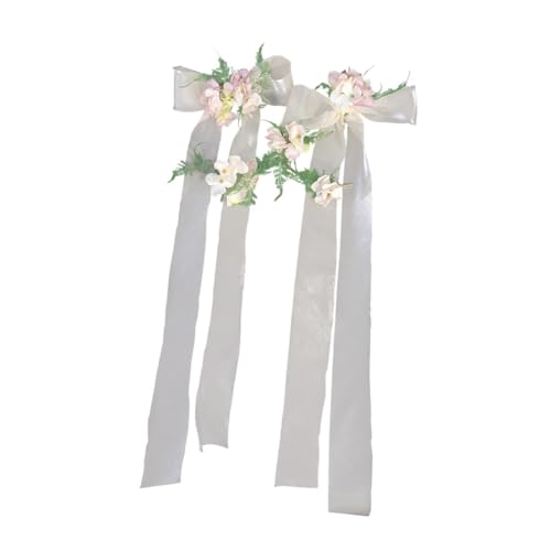 Blumen Set - Künstliche Blumen Haarnadel für Frauen Braut Haarschmuck mit Stirnbändern und Clips Festliche Dekoration für Hochzeit Party 26.38 Zoll von misppro