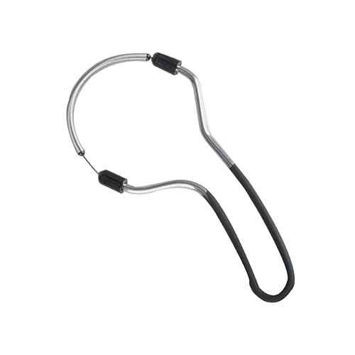 Gesichtshaarentferner Feder für Frauen - Tragbares manuelles Kinn Oberlippe Haarentfernungswerkzeug - Edelstahl Glatte Haut - Schwarz von misppro